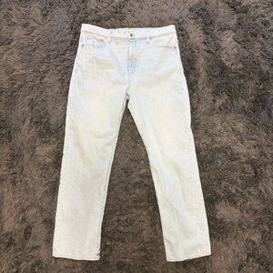 Madewell light blue 90s classic everyday straight leg denim jeans size 37T tall